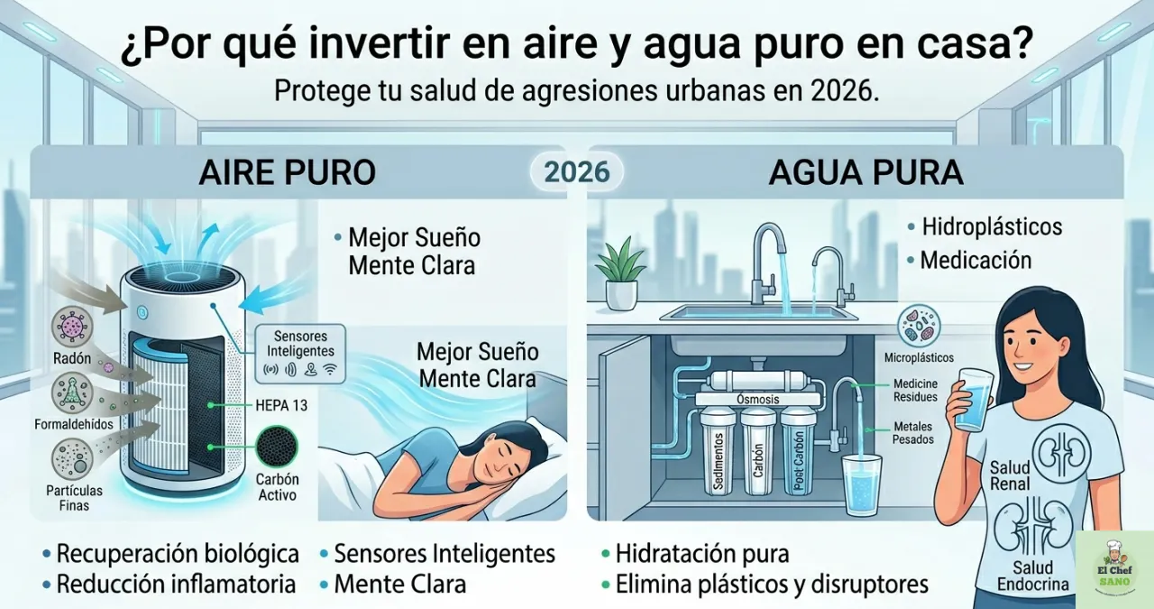 calidad de aire y agua en casa