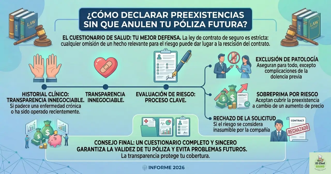 cómo declarar preexistencias sin que anulen tu póliza futura