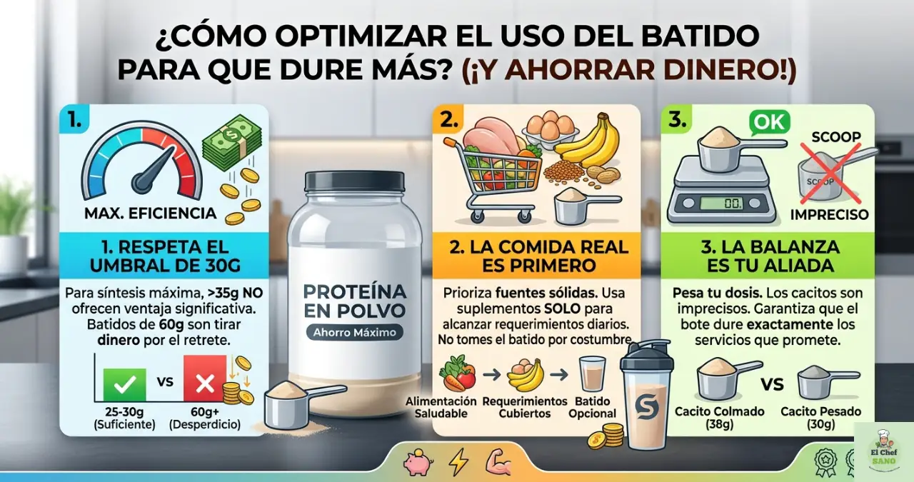 cómo hacer que el batido de proteína dure más tiempo