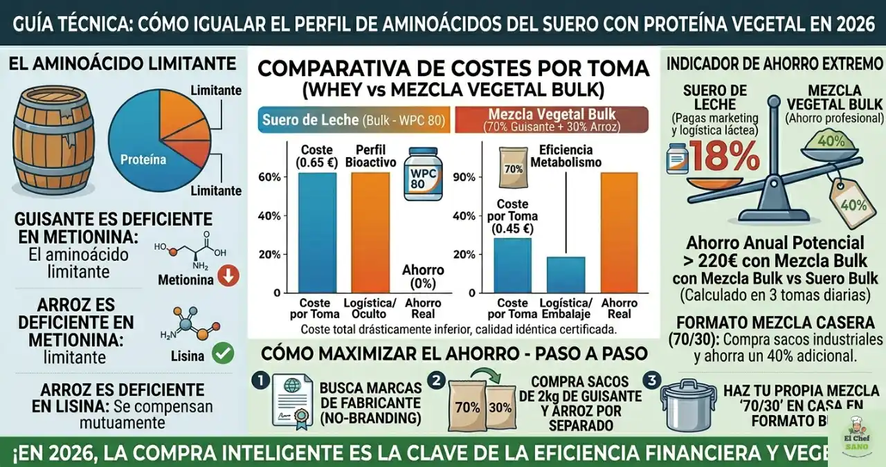 como igualar la proteína vegetal con la normal