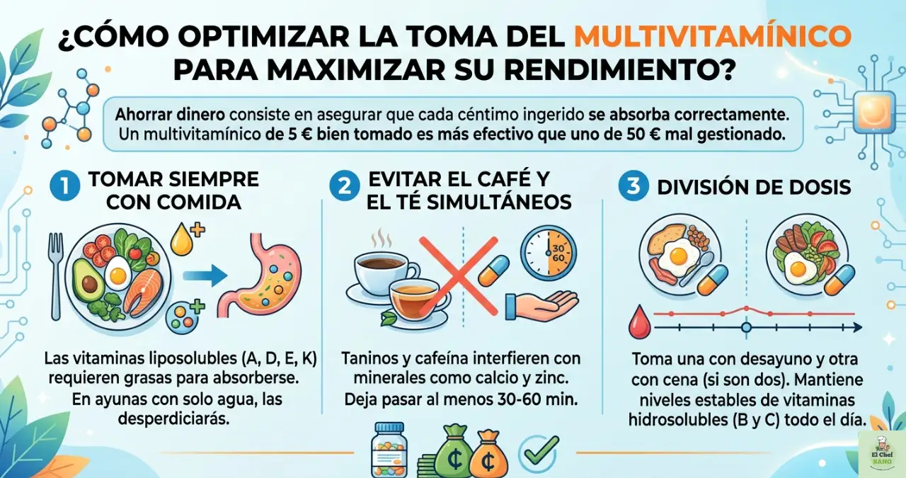 cómo optimizar la toma del multivitamínico para maximizar su rendimiento