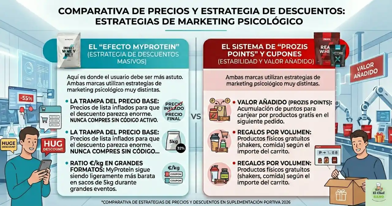 comparativa de precios myprotein vs prozis