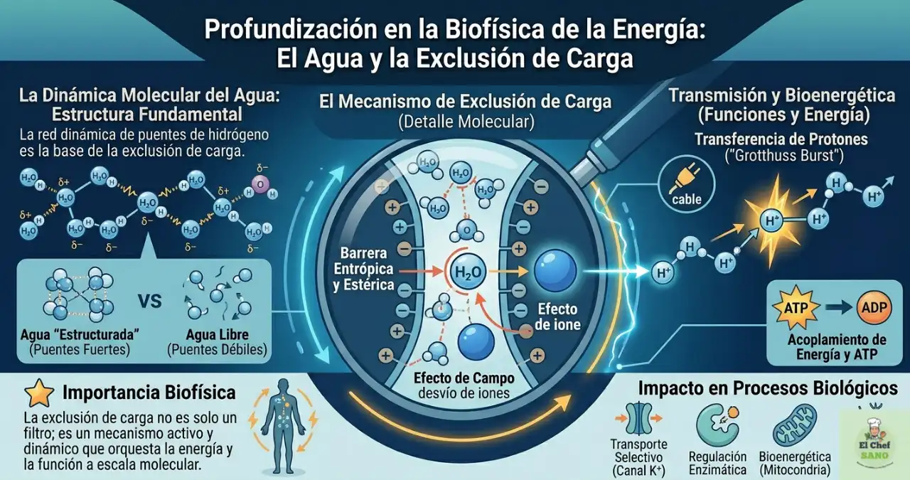 el agua y la exclusión de carga