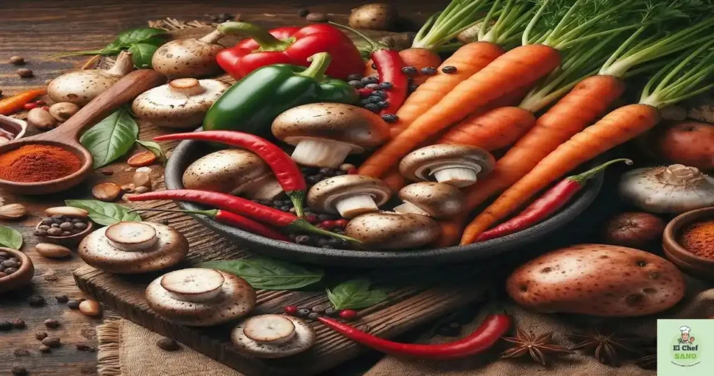 ingredientes para pizza vegana