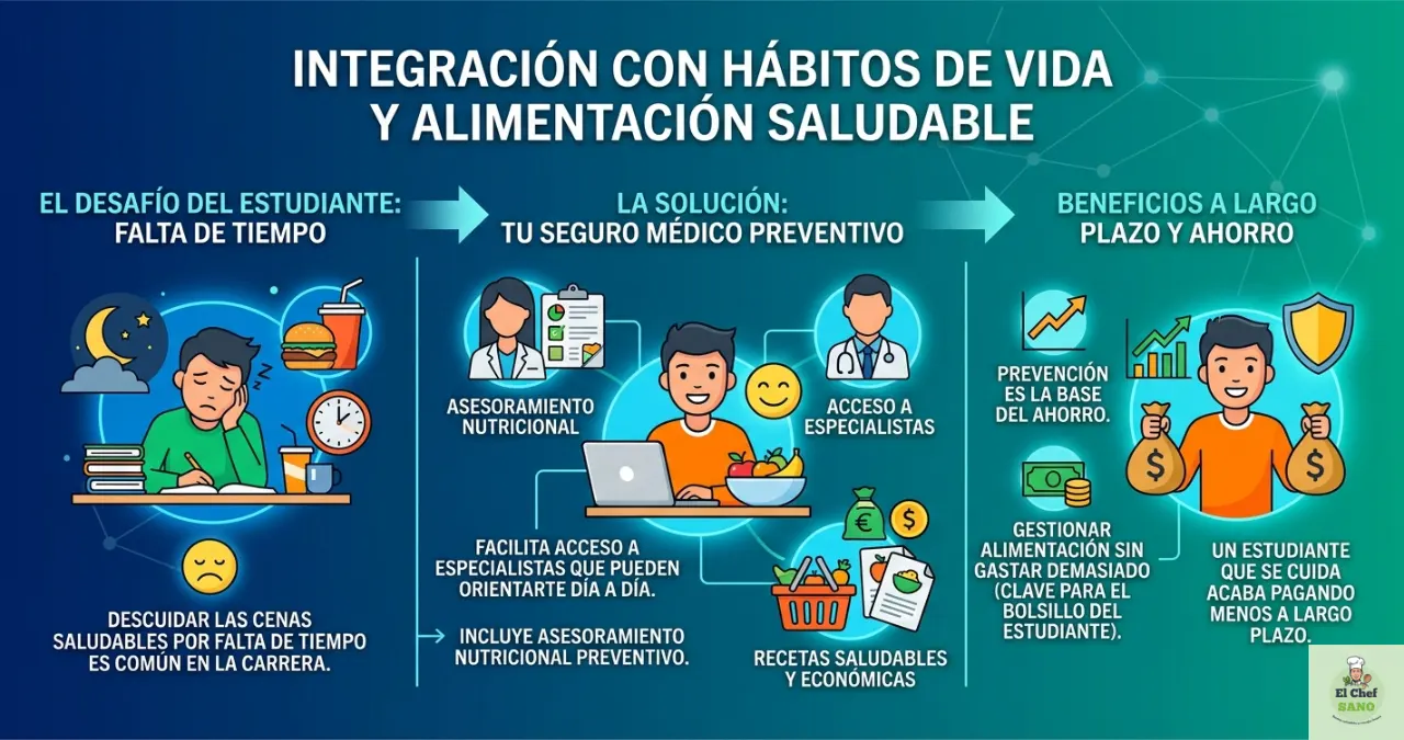 integración hábitos saludables