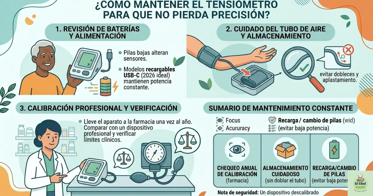no perder precisión del tensiómetro