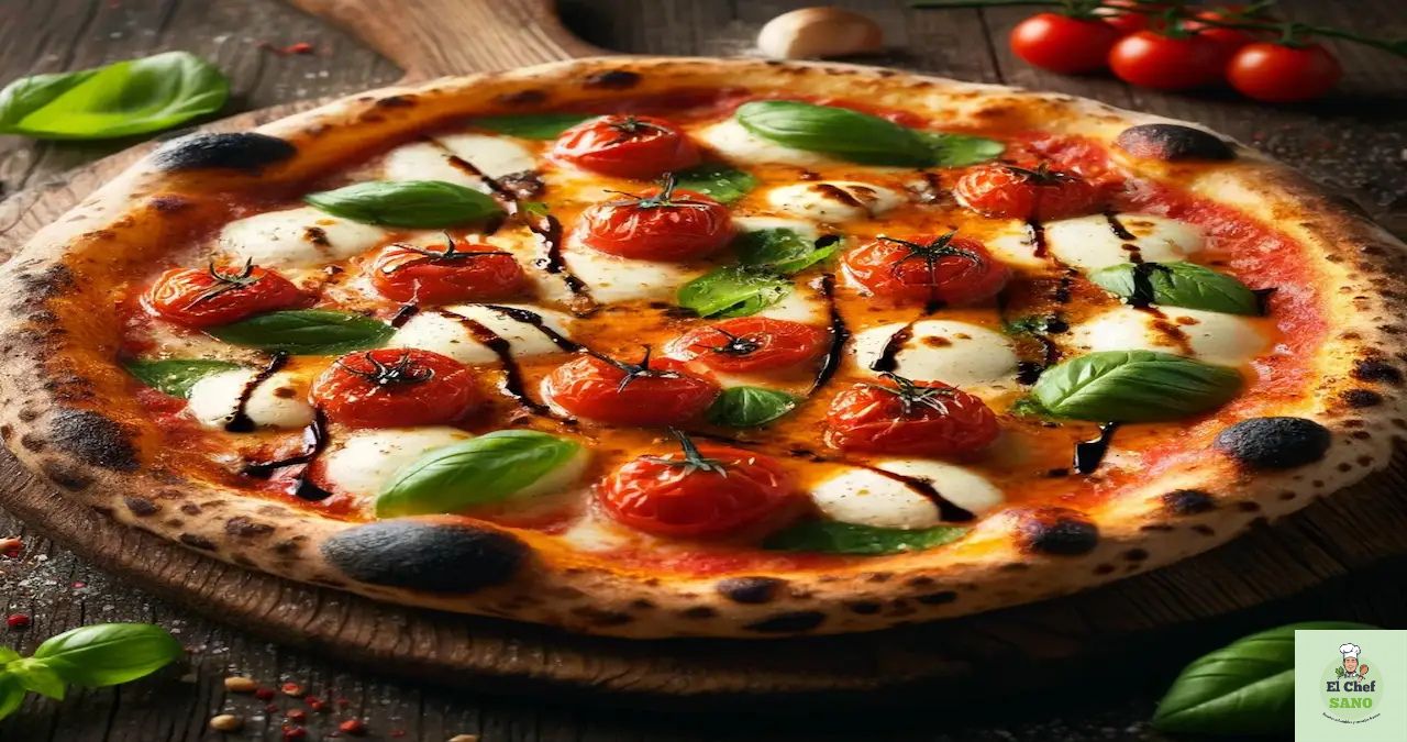 pizza vegana crujiente