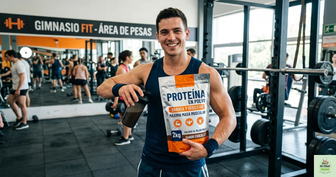 proteína en polvo barata para ganar masa muscular