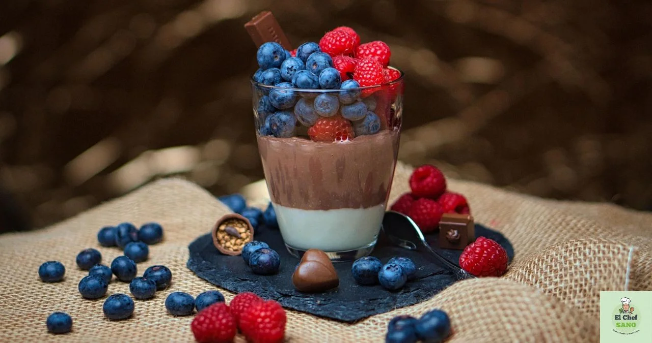 pudding frutos rojos