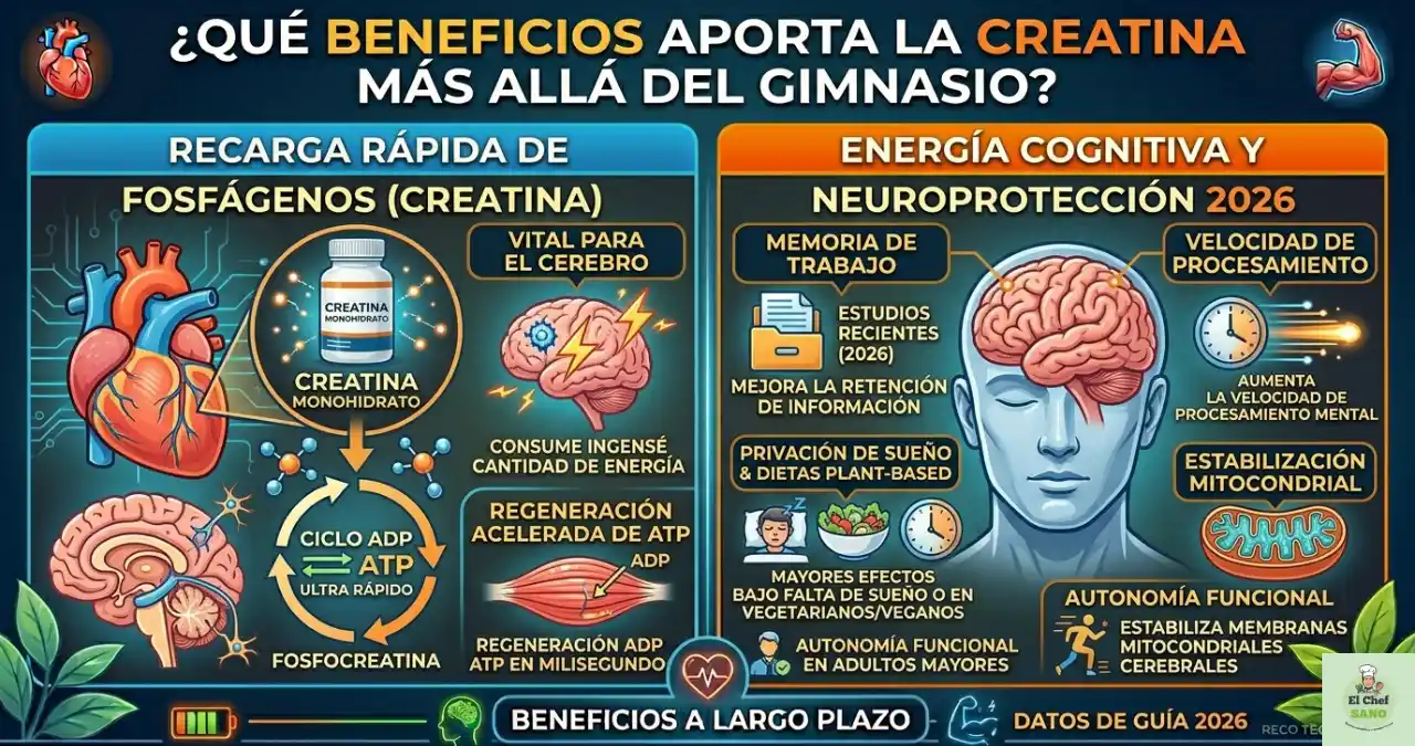 que aporta la creatina fuera del gimnasio