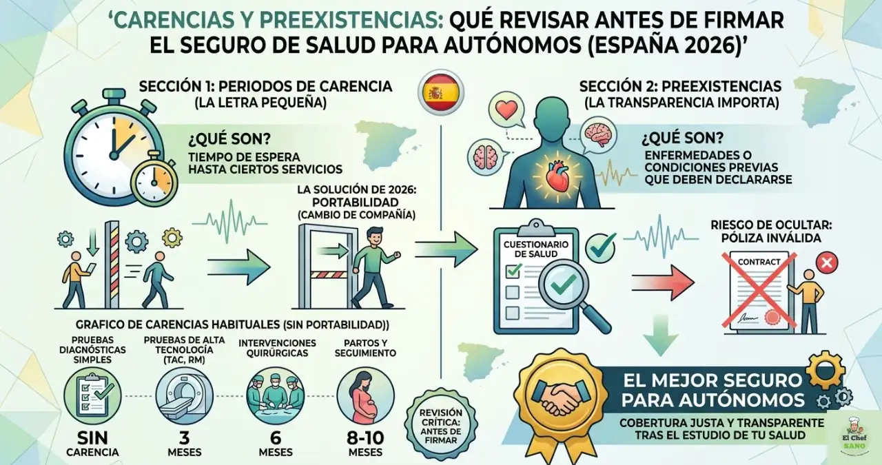 qué revisar antes de firmar el seguro de salud para autónomos 2026