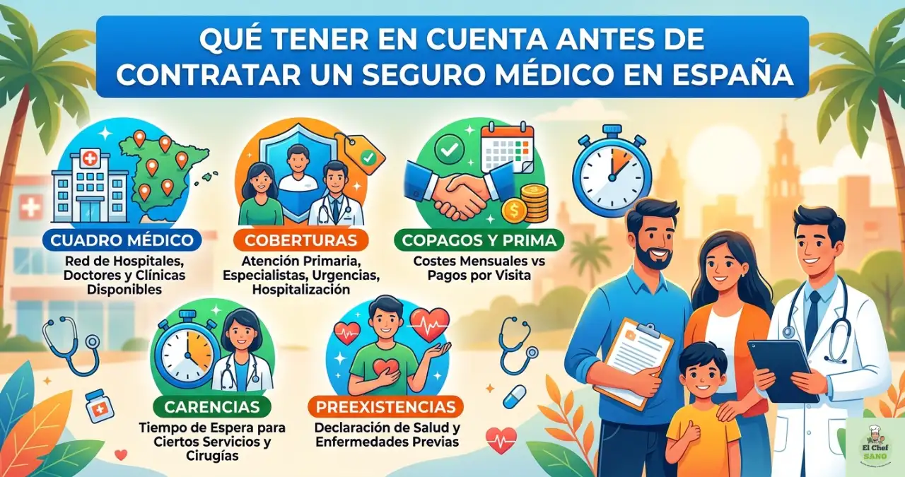 qué tener en cuenta antes de contratar un seguro médico en España