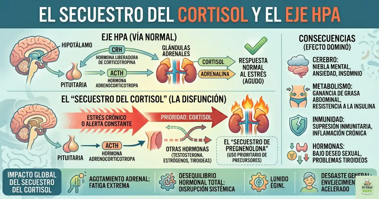 regular cortisol y eje hpa