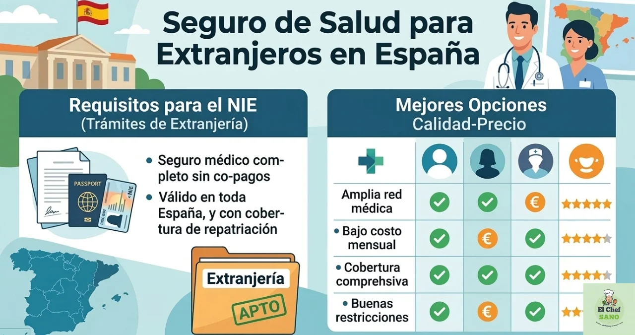 Seguro de salud para extranjeros en España 2026