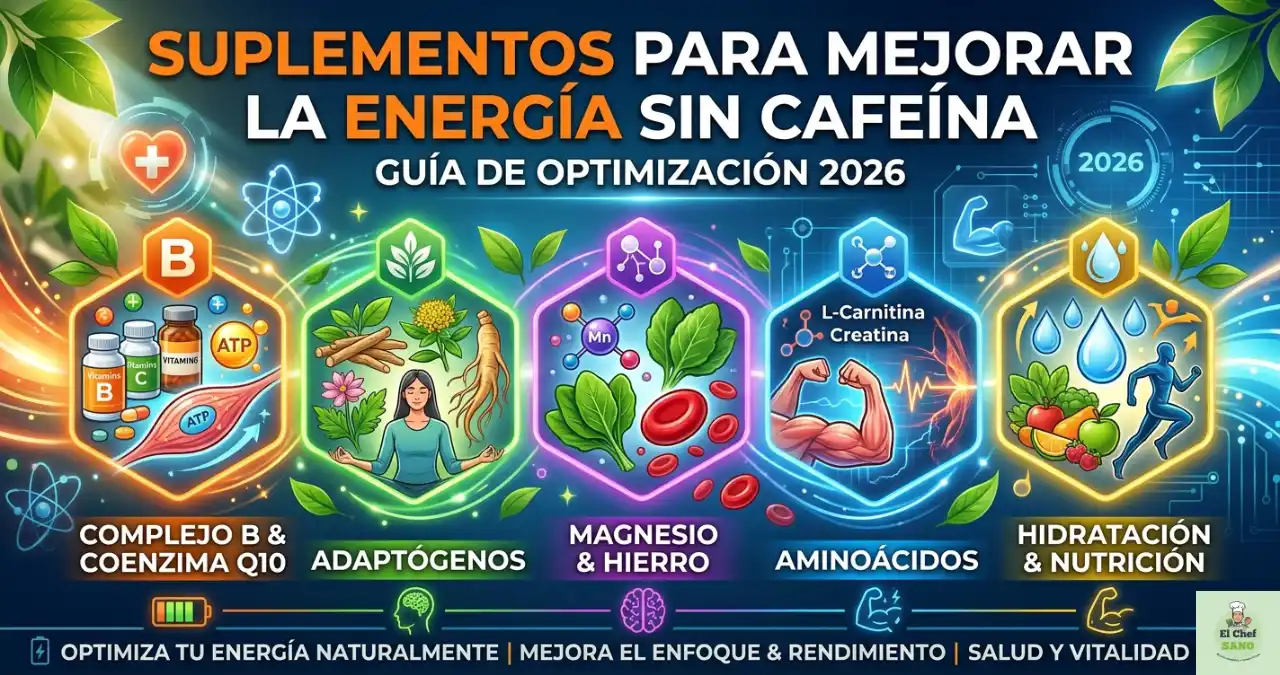 suplementos para mejorar la energía sin cafeína